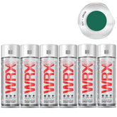 6X WRX Flat Green Spray Paint Acrylic 400ml Spray Paint